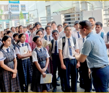 Visit by students to Dainik Bhaskar Office, Jabalpur